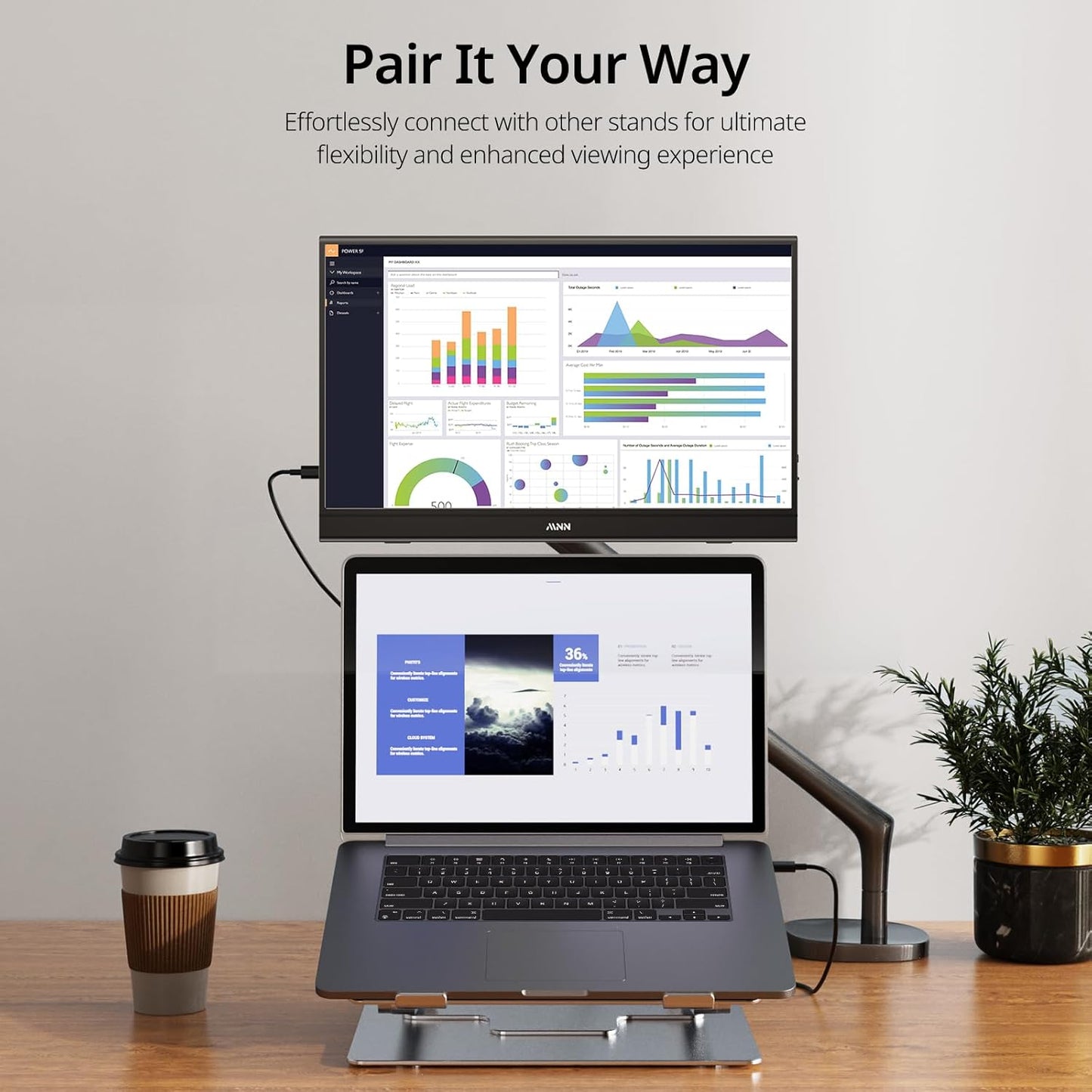 🖥️ Monitor Portátil MNN 15.6" Full HD