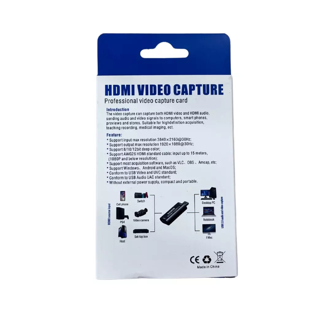 Adaptador Para Video HDMI a USB LJ-61 HDTV 4K